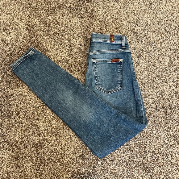 High Waist Ankle Skinny Jeans - Picture 2 of 6
